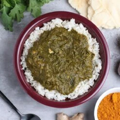 Heather's Choice Spinach Curry With Chicken & Rice -BlackOvis heather s choice spinach curry with chicken and rice