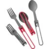 MSR Folding Spoon And Fork Kit -BlackOvis msr folding utensils