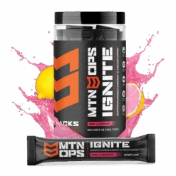MTN OPS Ignite Trail Packs - Supercharged Energy And Focus -BlackOvis mtnops ignite 20serv splash pinklemonade