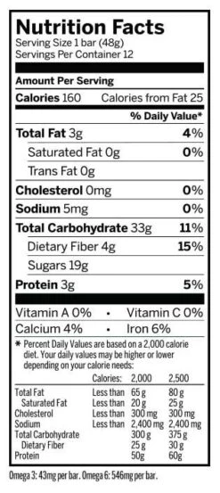 PROBAR Fuel Strawberry Superfood Energy Bar - 12-Pack -BlackOvis probar strawberry fuel nutrition 1